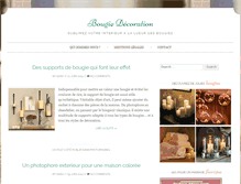Tablet Screenshot of bougie-decoration.com